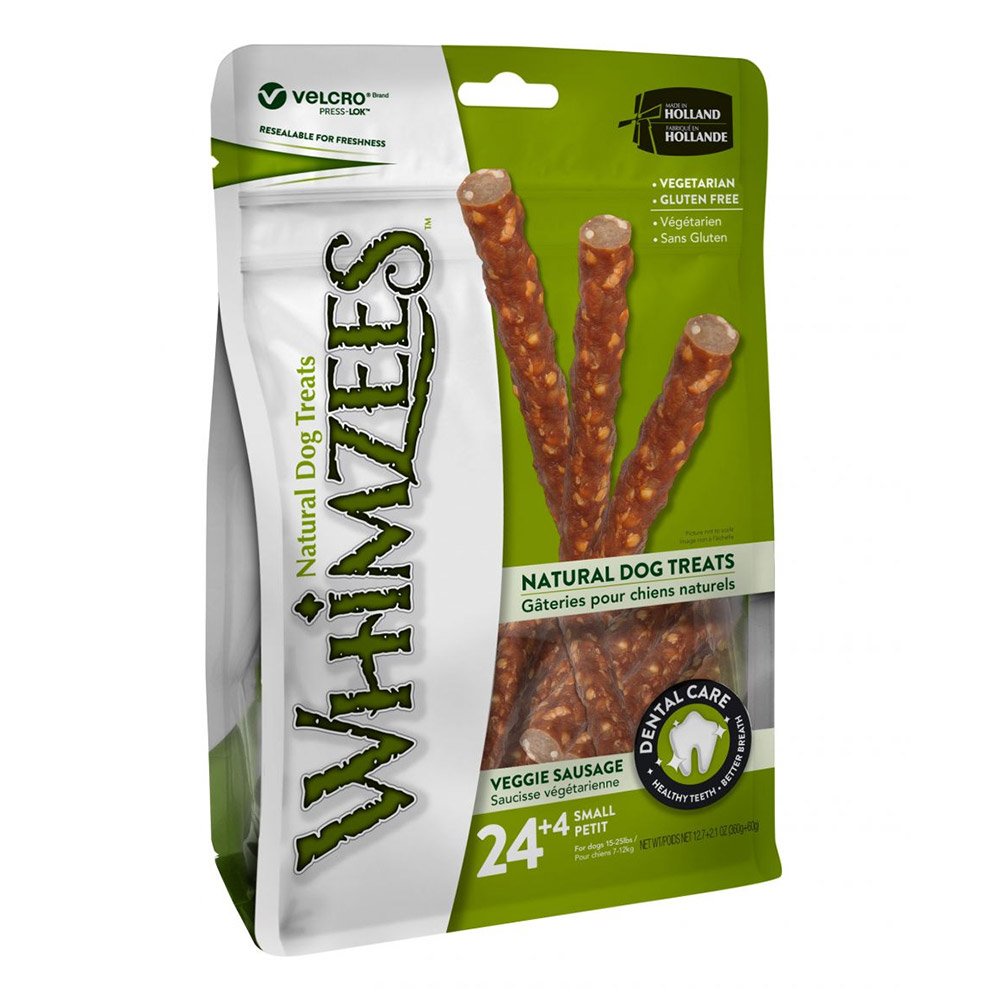 Whimzees Veggie Sausage Dental Dog Treats Small